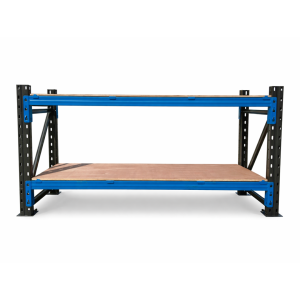 Mesa de trabajo industrial con contrachapado 2000x600x1000