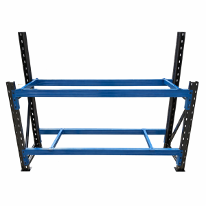 Mesa de trabajo industrial con marco superior para panel