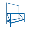 Mesa de trabajo industrial con marco superior para panel dimensiones: L1000 × P600 × H1000