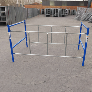 Módulo superior para andamio – marco tipo H doble, W1219H1000L1800mm – azul