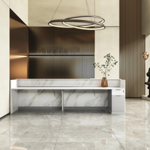 Mostrador de recepción diseño moderno y elegante calidad premium
