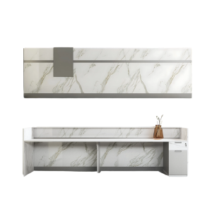 Mostrador de recepción diseño moderno y elegante calidad premium