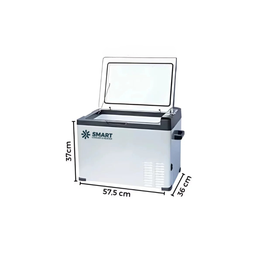 Nevera portátil para coche con compresor Smart Cooler 30l 12-24 v pantalla LCD 6