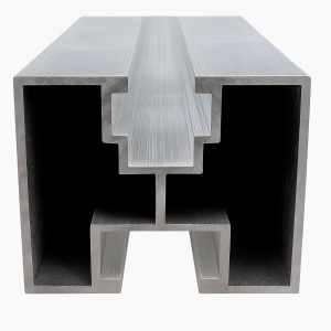 Riel de aluminio para sujeción de paneles solares fotovoltaicos 2.4 m