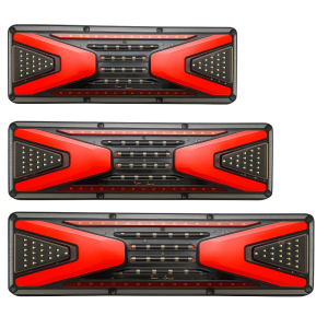 SET Luces traseras P.TIP77-OFF ROAD 33 cm 12V-24V IP67 Resistente al agua