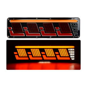 SET de Luces traseras P.TIP80-OFF ROAD 46 cm-12V-24V-IP67 Resistente al agua