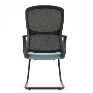 Silla de oficina ergonómica con estructura metálica y respaldo de malla – W550D600H1050