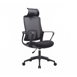 Silla de oficina ergonómica con reposacabezas ajustable