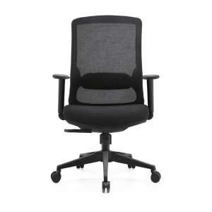 Silla de oficina ergonómica con respaldo ajustable y soporte para brazos