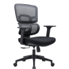 Silla de oficina ergonómica con respaldo de malla y múltiples ajustes
