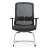 Silla de oficina ergonómica fija con patas de aluminio diseño moderno y elegante calidad premium