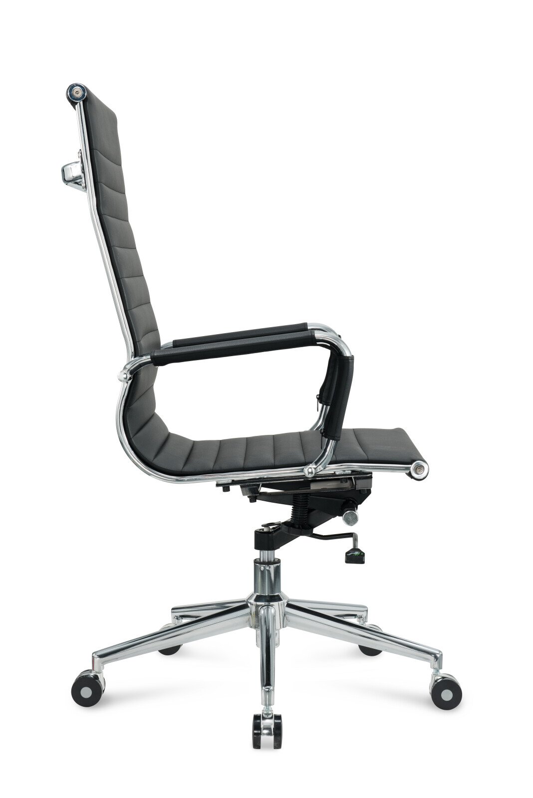 Silla de oficina ergonómica regulable fabricada en cuero ecológico y estructura de aluminio 2 Silla de oficina ergonómica regulable fabricada en cuero ecológico y estructura de aluminio