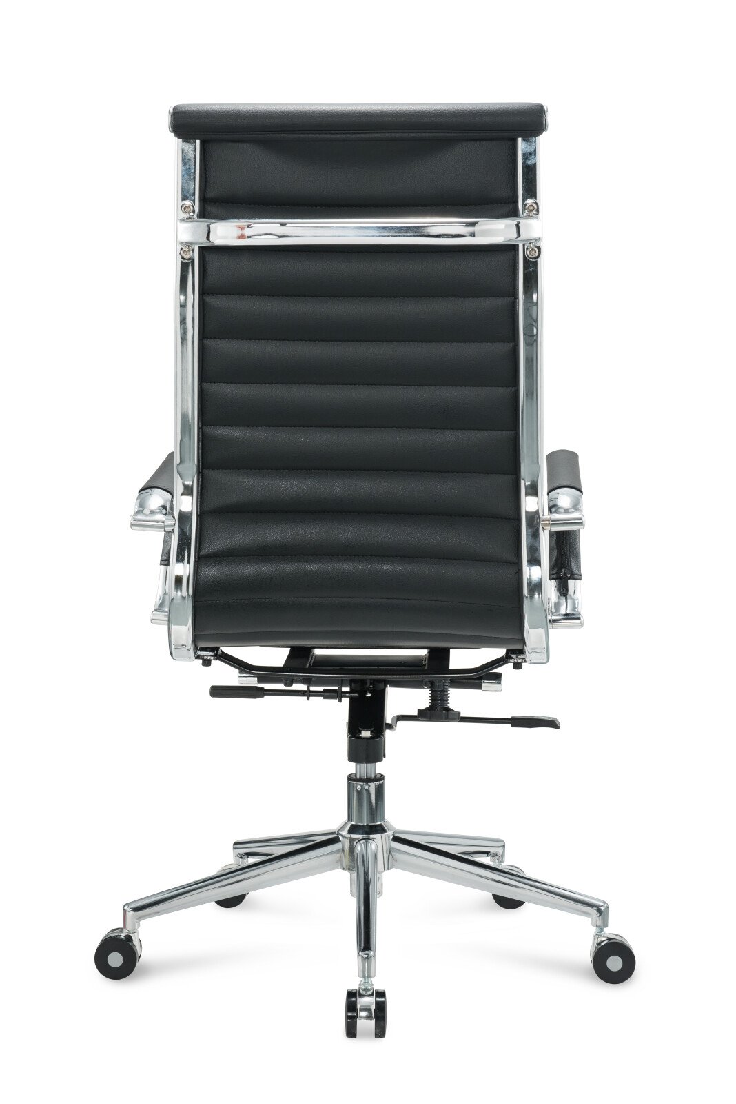 Silla de oficina ergonómica regulable fabricada en cuero ecológico y estructura de aluminio 4 Silla de oficina ergonómica regulable fabricada en cuero ecológico y estructura de aluminio