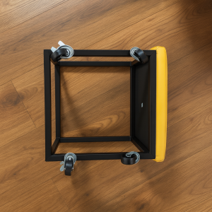 Taburete multifuncional 5 en 1 de PU y látex – amarillo