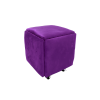 Taburete multifuncional 5 en 1 de terciopelo – color morado