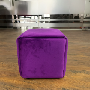 Taburete multifuncional 5 en 1 de terciopelo – color morado