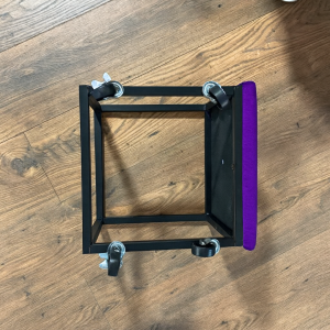 Taburete multifuncional 5 en 1 de terciopelo – color morado