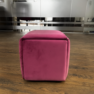 Taburete multifuncional 5 en 1 de terciopelo – color rosa
