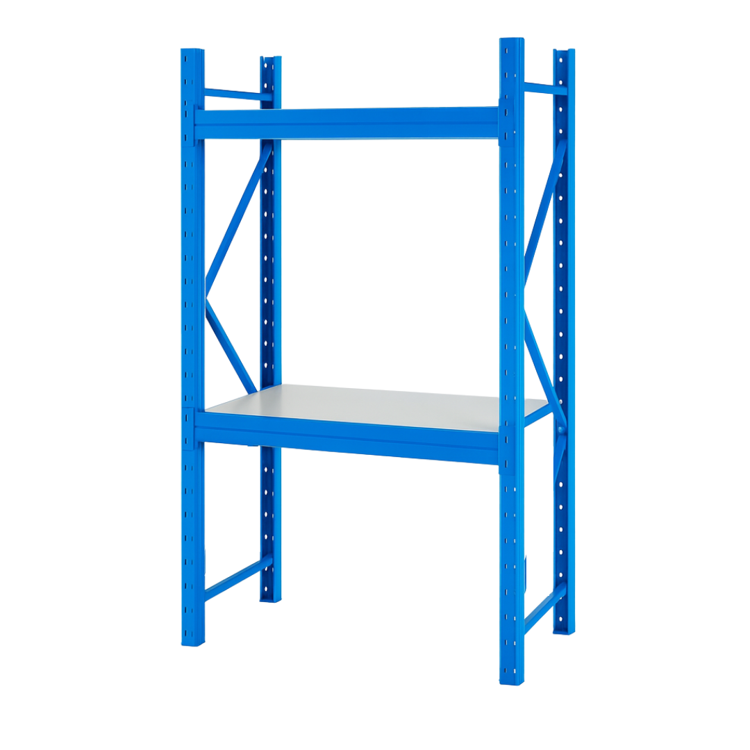 estanteria-profesional-para-almacenaje-l1000xan600xal2000-400-kg-2-niveles-5418 Estantería profesional para almacenaje L1000xAn600xAl2000, 400 kg - 2 niveles