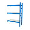 Extensión de estantería profesional para almacenaje L1000 × 600 × H2000, capacidad de carga 600 kg, 3 niveles