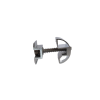 Abrazadera intermedia 30-40 mm, para carril de acero galvanizado, sistema de suelo