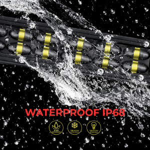 Barra LED Slim 6D de 33 pulgadas 252W – Lentes dobles perfil delgado