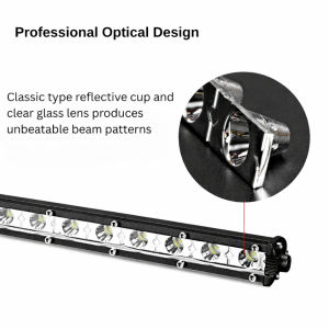 Barra LED Slim 6D – lente óptica única 20 pulgadas 54W Off-Road