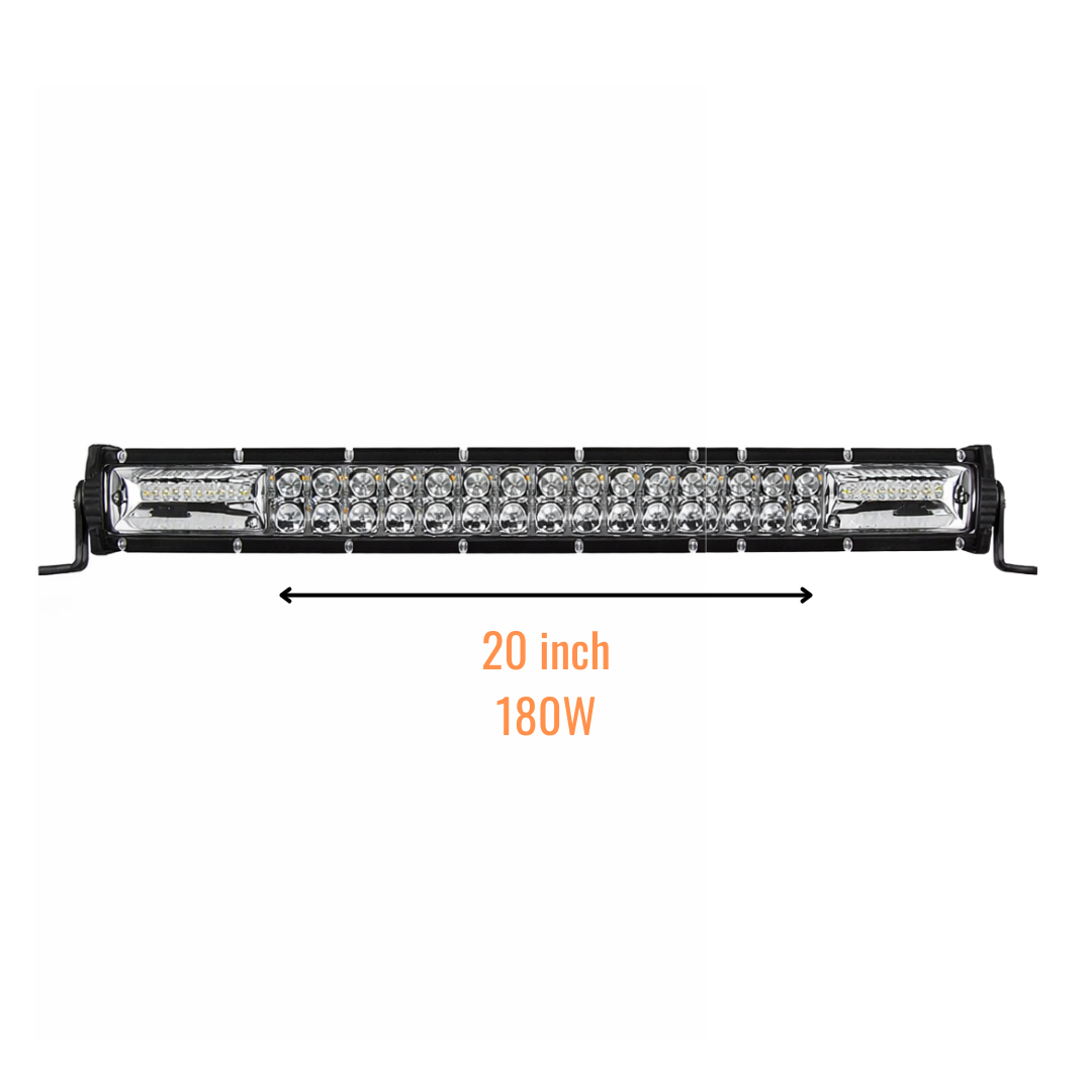 Barra LED para automóvil 20 pulgadas 180W – doble fila de LED 2 Barra LED para automóvil 20 pulgadas 180W – doble fila de LEDs