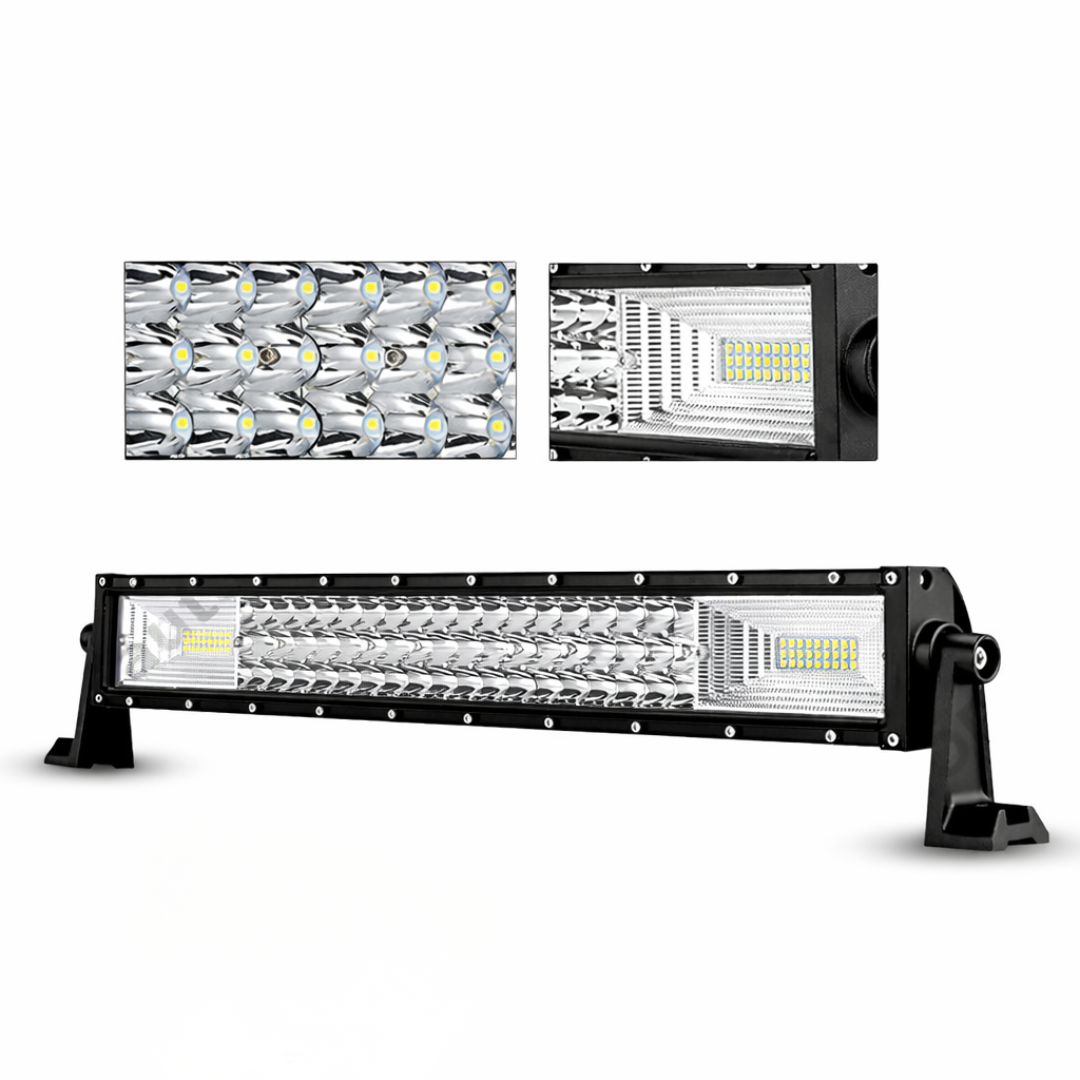 Barra LED recta – tres filas de LED diseño estilo Hummer 14 pulgadas 162W 1 Barra LED recta – tres filas de LED diseño estilo Hummer 14 pulgadas 162W