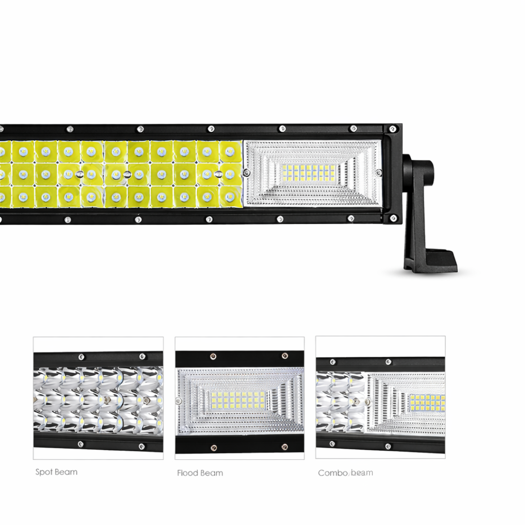 Barra LED recta – tres filas de LED diseño estilo Hummer 14 pulgadas 162W 2 Barra LED recta – tres filas de LED diseño estilo Hummer 14 pulgadas 162W