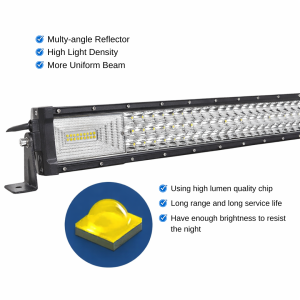 Barra LED recta – tres filas de LED diseño estilo Hummer 50 pulgadas 648 W