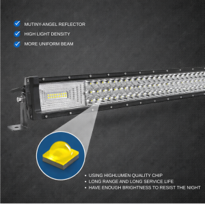 Barra LED recta – tres filas de LED diseño estilo Hummer 52 pulgadas 675 W