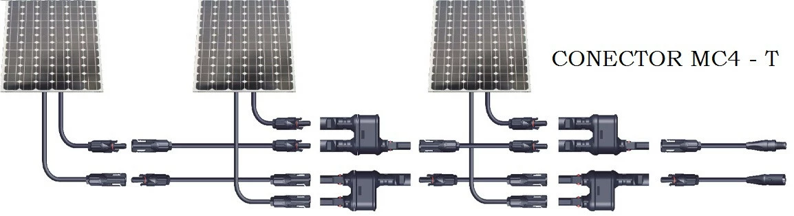 Conector MC4 Y 2 en 1 para material de contacto de cobre del panel solar estañado 2