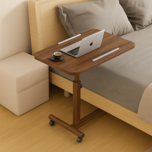 Mesa ajustable para portátil – 60×40×(27–40) cm – NOGAL