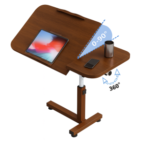 Mesa ajustable para portátil – 60×40×(27–40) cm – NOGAL