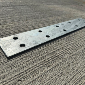 Plantilla de acero para anclajes en hormigón 600 x 100 x 5 mm