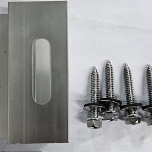 Abrazadera para panel sandwich 75 mm +EPDM+4 tornillos autoperforantes