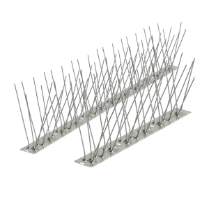 Banda antipájaros de acero inoxidable con 80 púas – 100 cm