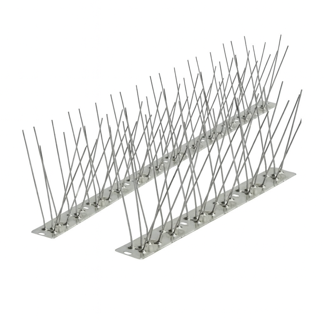 Banda antipájaros de acero inoxidable con 80 púas – 100 cm 2 Banda antipájaros de acero inoxidable con 80 púas – 100 cm