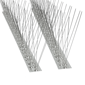 Banda antipájaros de acero inoxidable con 80 púas – 100 cm