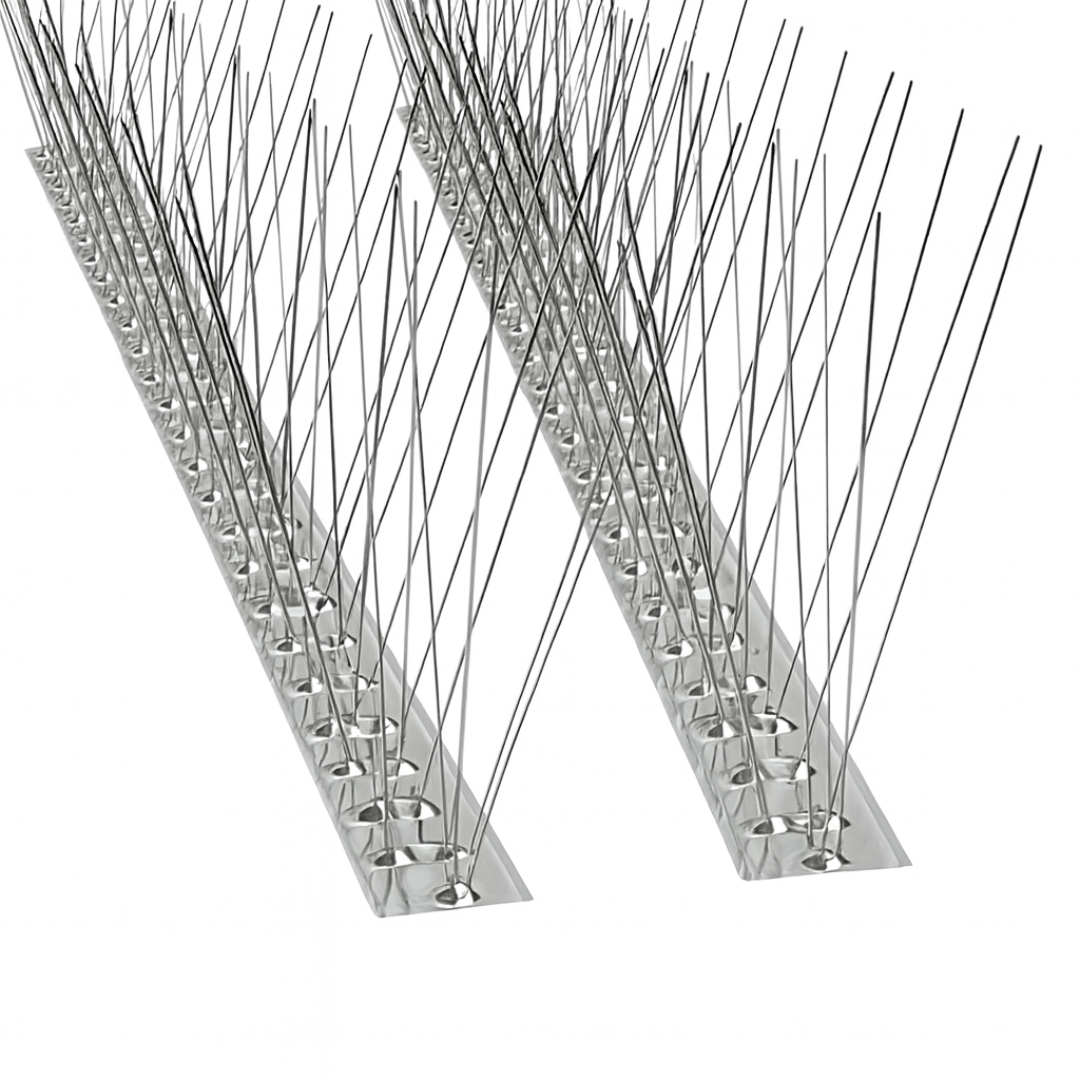Banda antipájaros de acero inoxidable con 80 púas – 100 cm 3 Banda antipájaros de acero inoxidable con 80 púas – 100 cm