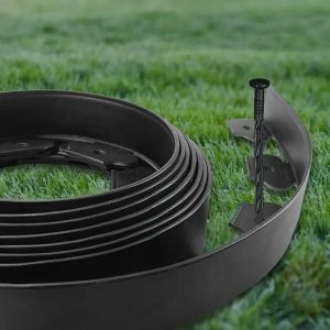 Borde de césped flexible 10 m con 30 estacas