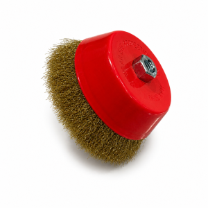 Cepillo de copa con alambre con alambre trenzado de 150 mm - para limpieza y pulido
