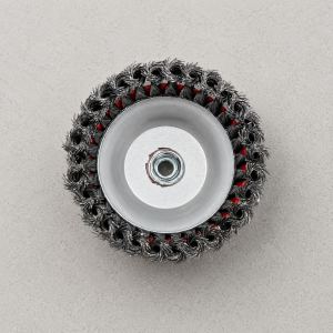 Cepillo de copa de alambre trenzado, 150 mm - para limpieza y pulido de metales