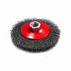 Cepillo para amoladora pequeña de alambre trenzado, 100 mm