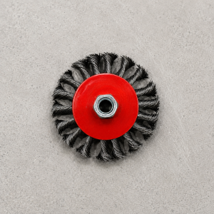 Cepillo rotativo con alambre retorcido, 100 mm - para amoladora angular
