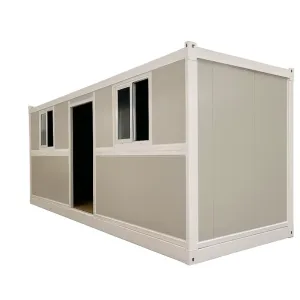 Contenedor Plegable Blanco con Vidrio Templado y Puerta Lateral 5800x2500x2450mm