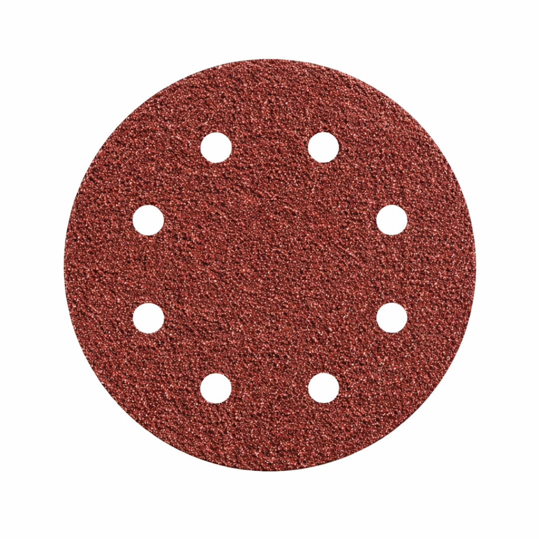 Disco abrasivo Velcro de 125 mm, 8 orificios, grano G320, para lijado de madera y metal Disco abrasivo Velcro de 125 mm, 8 orificios, grano G320, para lijado de madera y metal