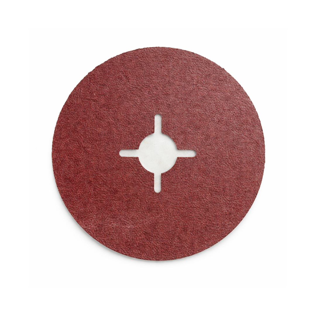Disco abrasivo de fibra Alox 125x22,23 mm grano G120 para metal Disco abrasivo de fibra Alox 125x22,23 mm grano G120 para metal
