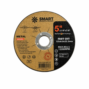 Disco de corte para acero inoxidable y metal T27, 125mm x 6.0mm x 22.23mm